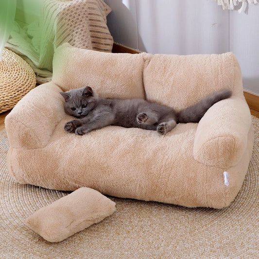 Luxury Cat Sofa Bed – Plush Pet Couch for Cats & Small Dogs