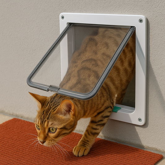 4-Way Locking Pet Door – For Cats & Small Dogs