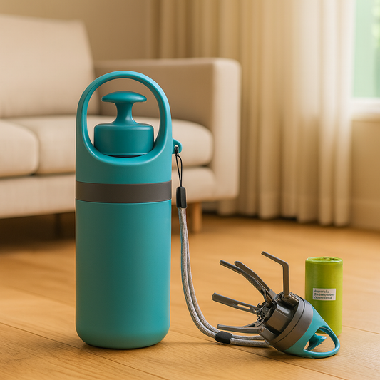 Portable Dog Poop Scooper with Bag Dispenser