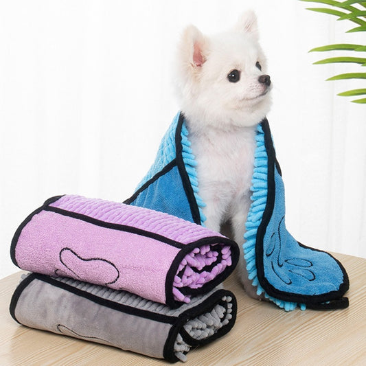 Super Absorbent Pet Towel – Quick-Dry Microfiber Bath Towel for Dogs & Cats