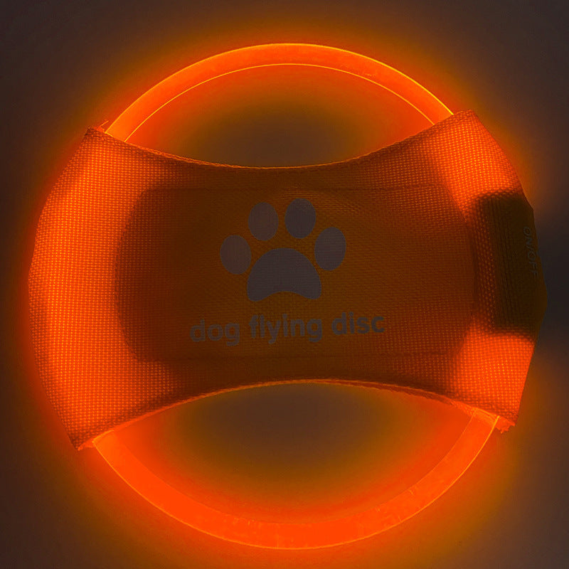 LED Dog Frisbee – Rechargeable Light-Up Flying Disc Toy