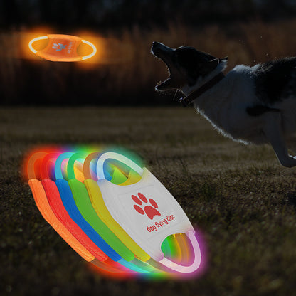 LED Dog Frisbee – Rechargeable Light-Up Flying Disc Toy