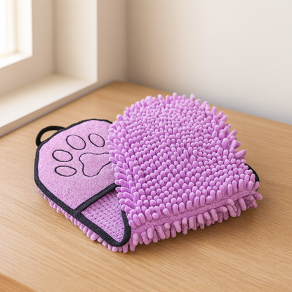 Super Absorbent Pet Towel – Quick-Dry Microfiber Bath Towel for Dogs & Cats