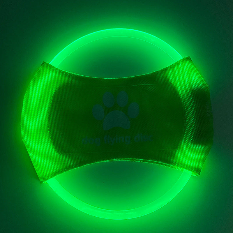 LED Dog Frisbee – Rechargeable Light-Up Flying Disc Toy