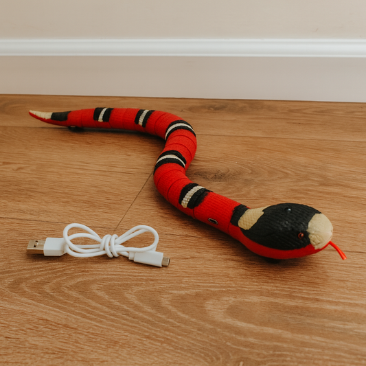 Jouet interactif en forme de serpent pour chats – Mouvement réaliste, rechargeable par USB