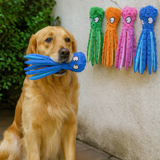 Eco-friendly Octopus Plush Toy for Pets