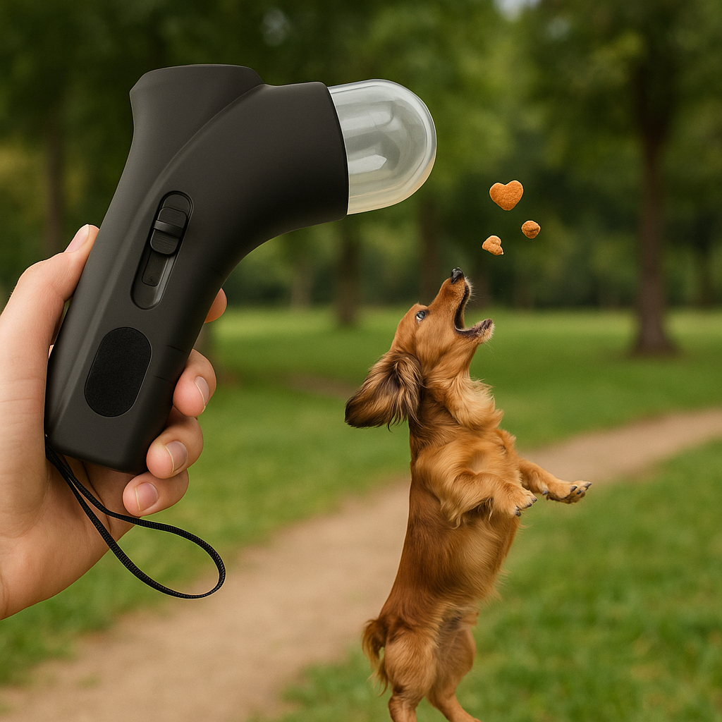 Pet Treat Launcher – Fun Interactive Snack Dispenser for Dogs & Cats