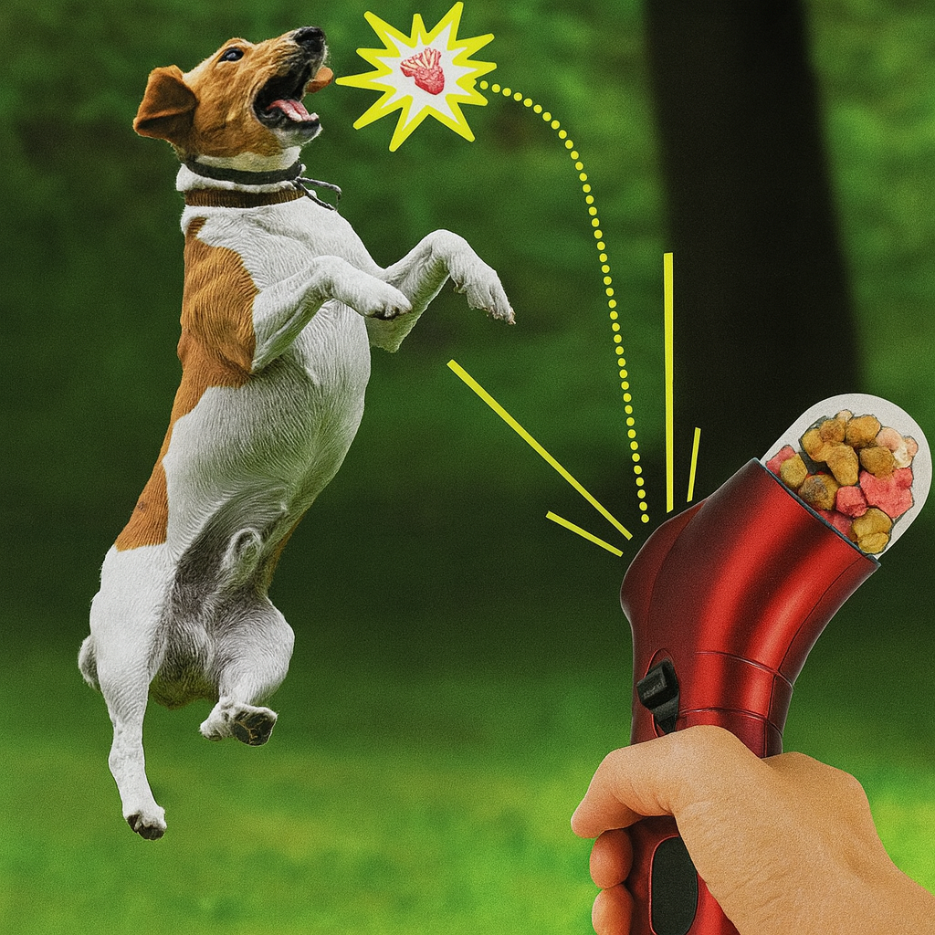 Pet Treat Launcher – Fun Interactive Snack Dispenser for Dogs & Cats