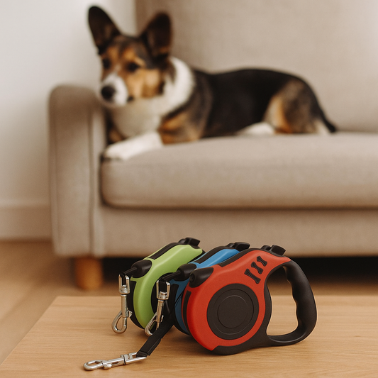 Automatic Retractable Dog Leash - Dual Size Options with Brake & Lock Safety System