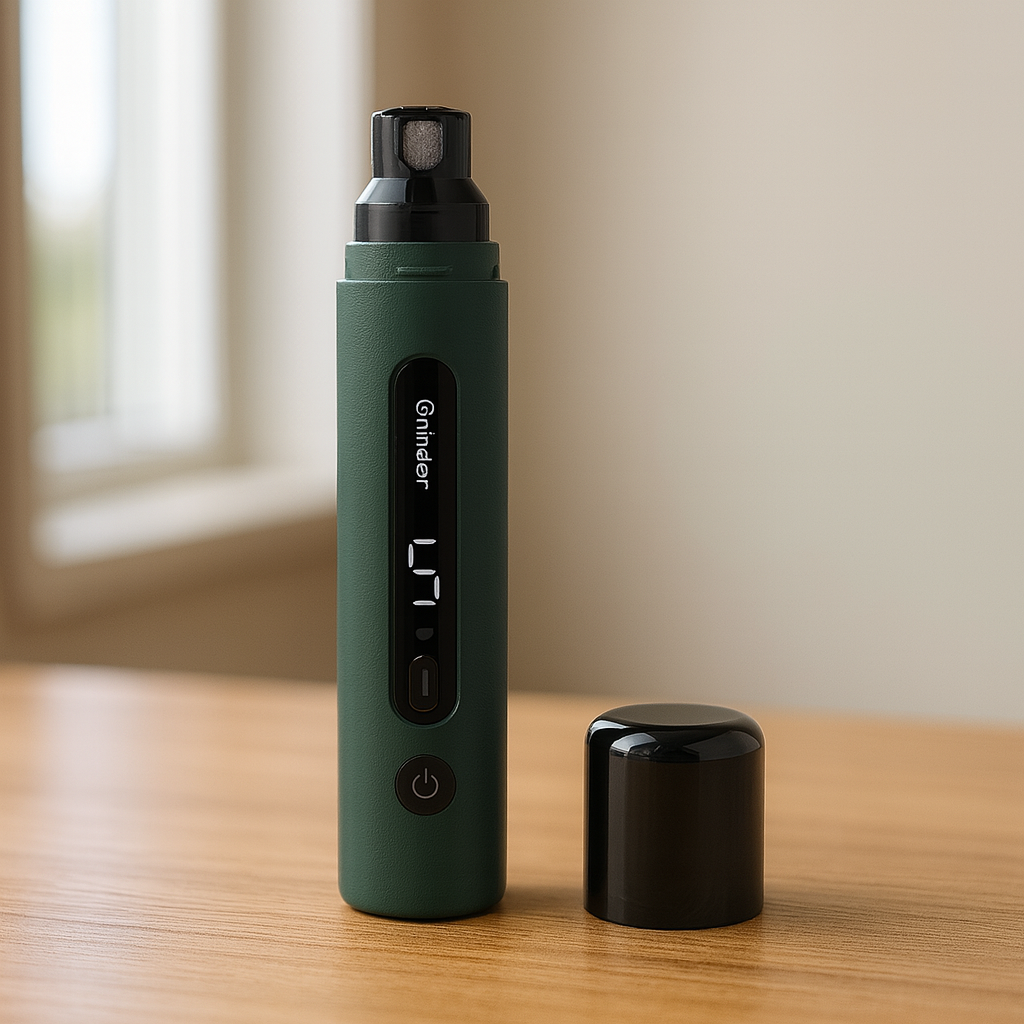 Rechargeable Pet Nail Grinder – Quiet Electric Trimmer with LED Light