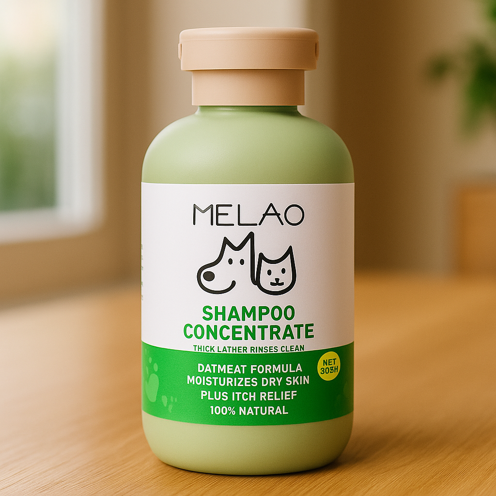 Oatmeal Pet Shampoo – Gentle, Moisturizing & Itch Relief for Dogs & Cats