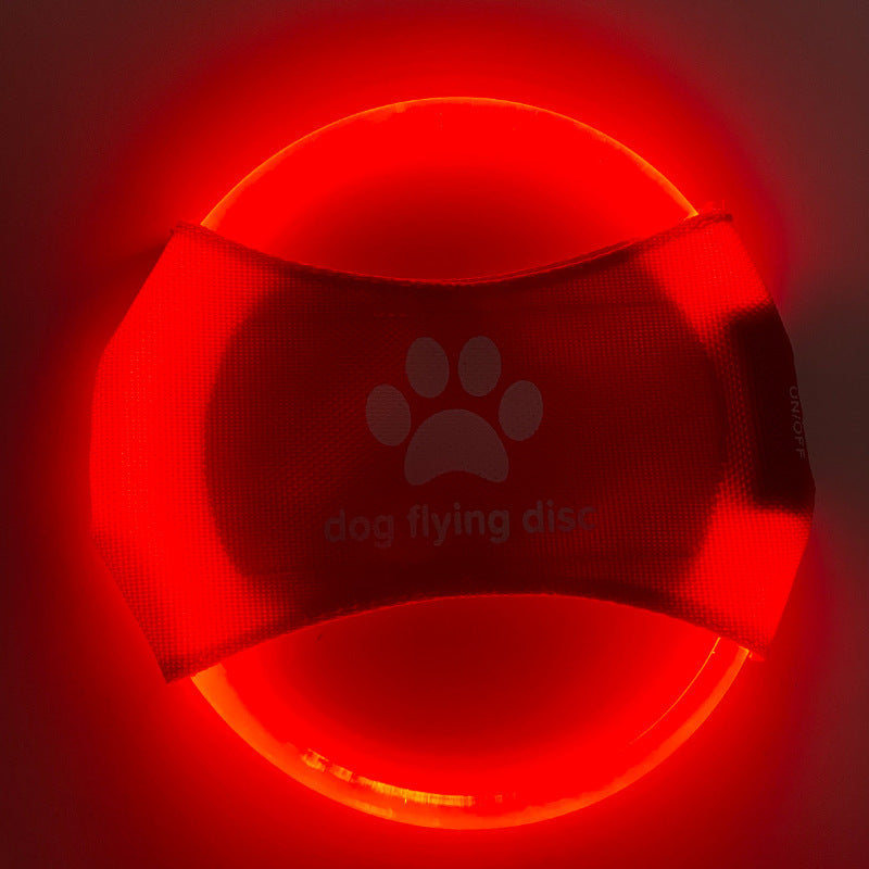 LED Dog Frisbee – Rechargeable Light-Up Flying Disc Toy